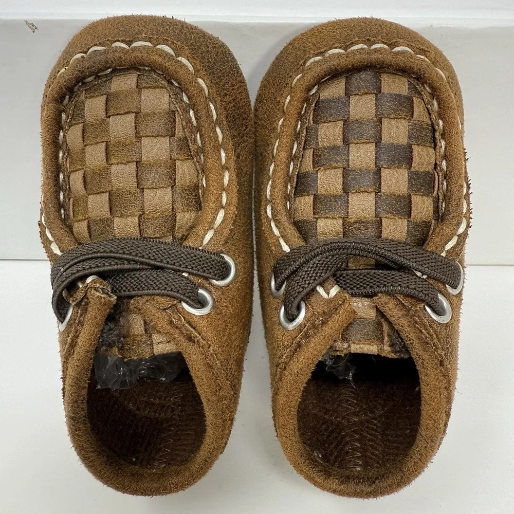 Twister Infant‎ Size 1 Carson Bucker Casual Brown Shoes 4424802-01
